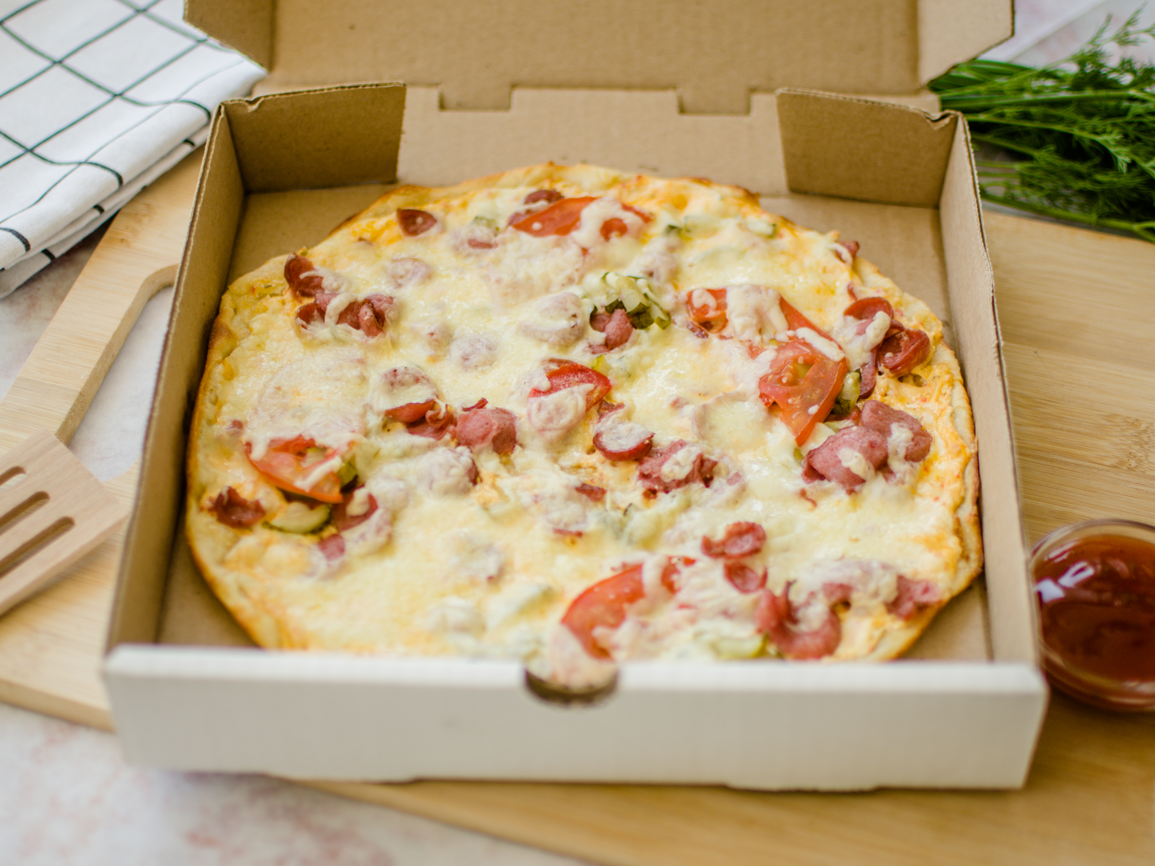 простая начинка для пиццы в домашних условиях с колбасой и сыром фото 69